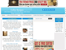 Tablet Screenshot of coffeerecipes.com